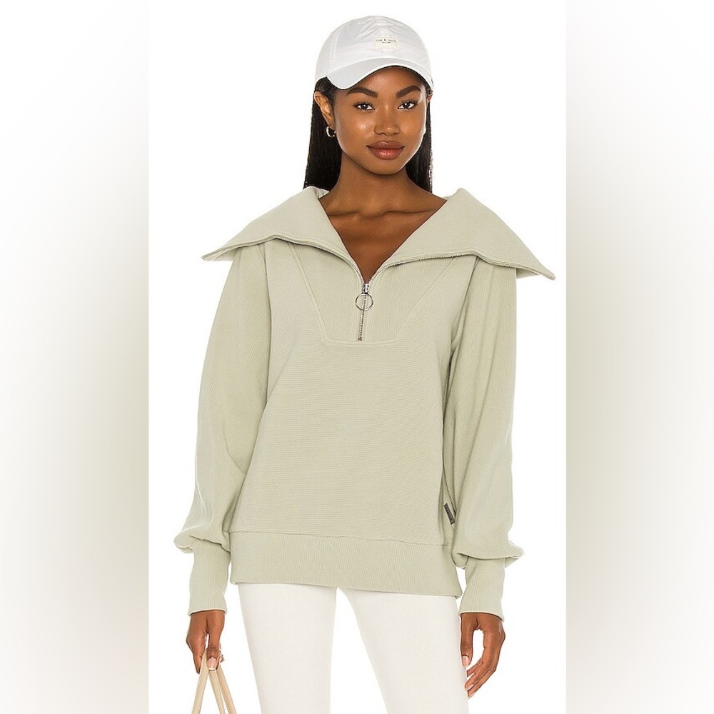 Varley Vine 1/2 Zip Pullover Ribbed Sweater Desert Sage | Size S